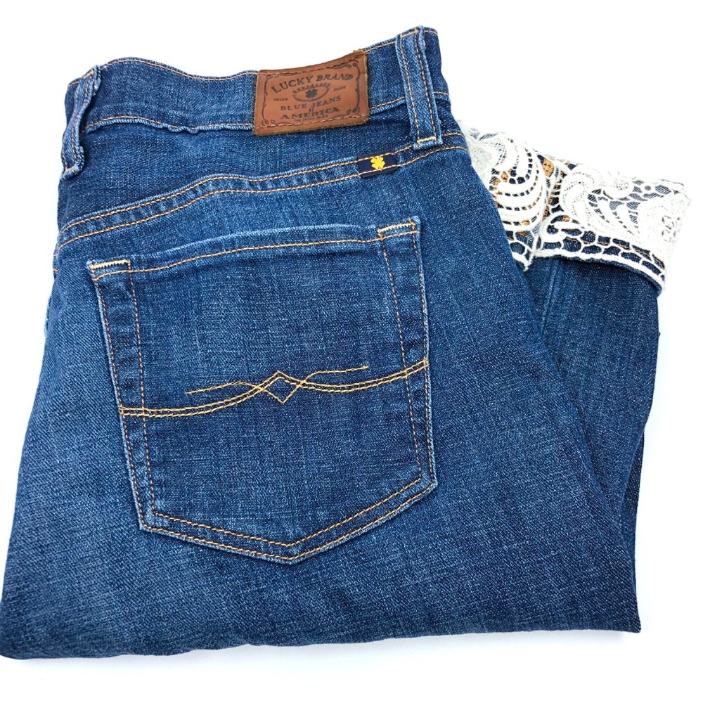 Lucky Brand : Sienna Tomboy Lace Crop 27
